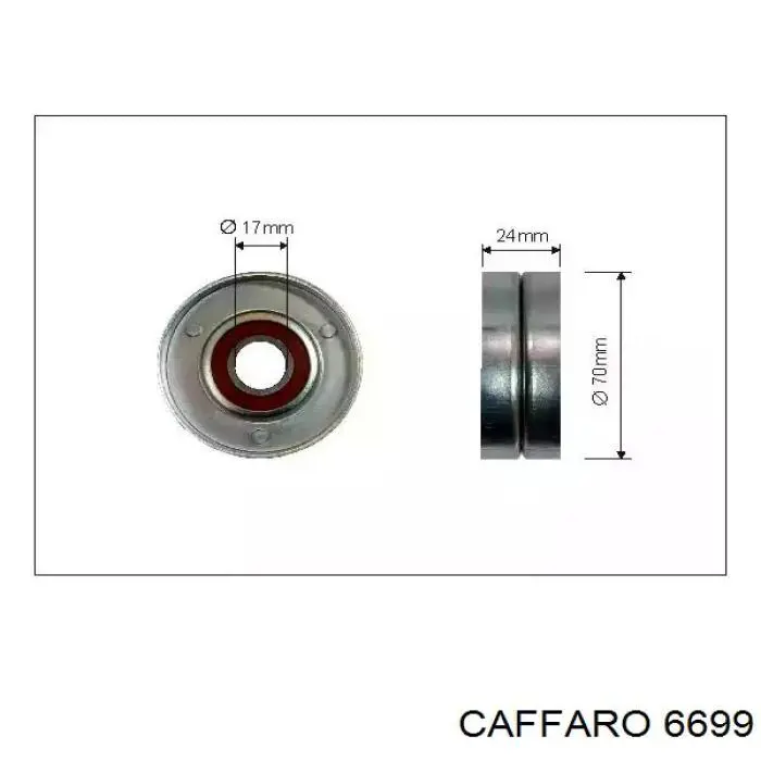 Rolka napinacza paska napędowego Caffaro 6699 cena, od 17,11 USD