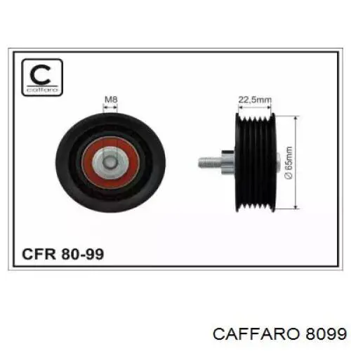 Rolka prowadząca, kierunkowa paska napędowego Caffaro 8099 cena, od 16,05 USD