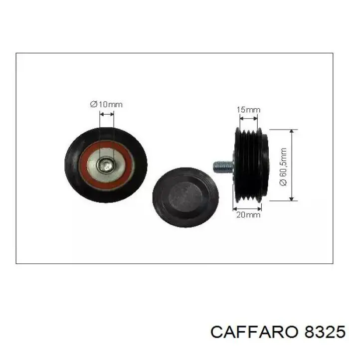 Rolka napinacza paska napędowego Caffaro 8325 cena, od 26,18 USD
