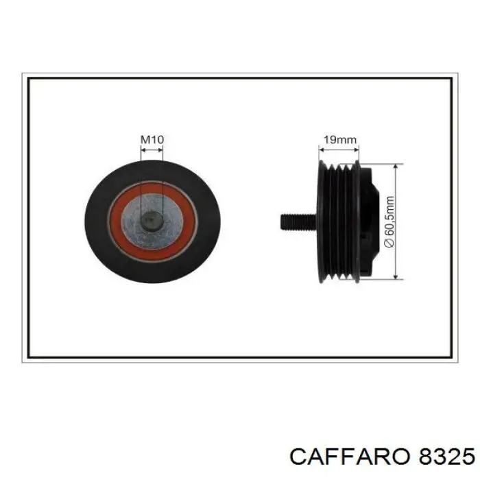 Do koszyka 8325 Caffaro Rolka napinacza paska napędowego
