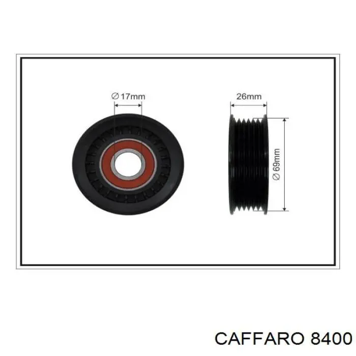 Rolka napinacza paska napędowego Caffaro 8400 cena, od 17,41 USD