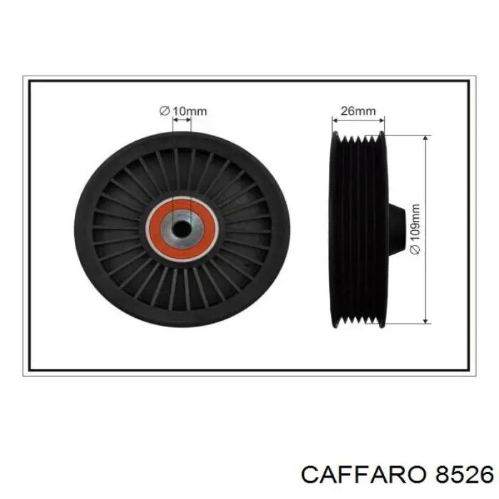 Rolka prowadząca, kierunkowa paska napędowego Caffaro 8526 cena, od 25,37 USD