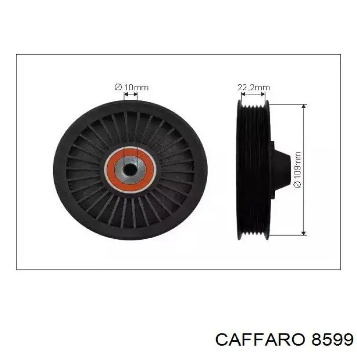 Rolka prowadząca, kierunkowa paska napędowego Caffaro 8599 cena, od 21,15 USD
