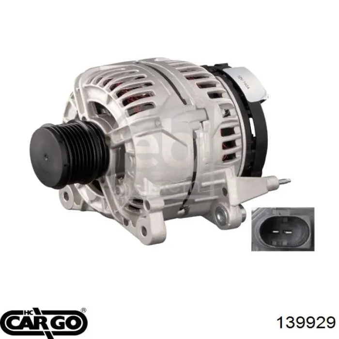 139929 Cargo Pokrywa alternatora tylna