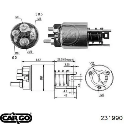 231990 Cargo elektromagnes rozrusznika