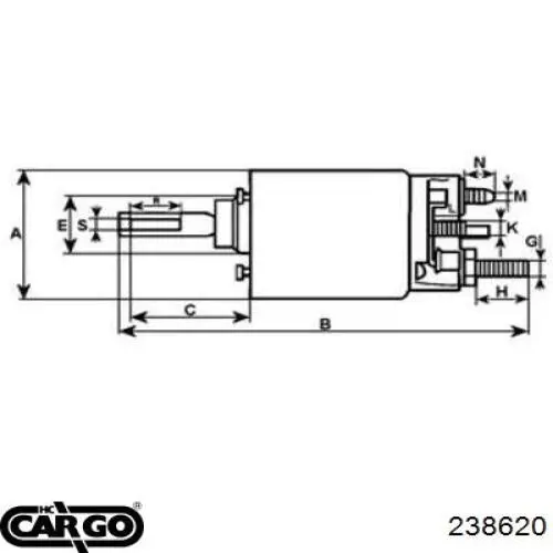 238620 Cargo elektromagnes rozrusznika