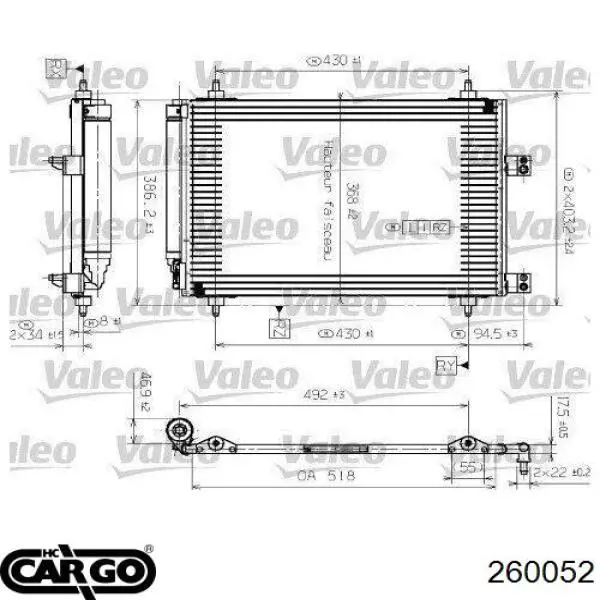 260052 Cargo chłodnica klimatyzacji
