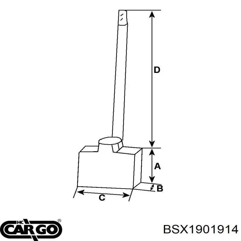 Szczotka rozrusznika Cargo BSX1901914 cena, od 5,78 USD