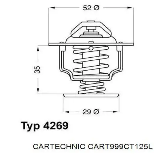CART999CT125L Cartechnic Ciecz chłodząca