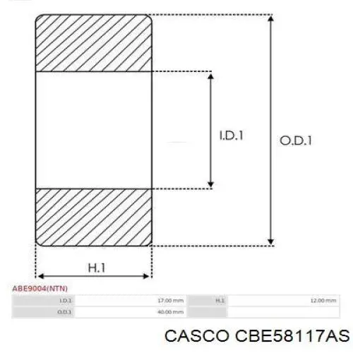 Do koszyka 183378 Volvo Łożysko alternatora
