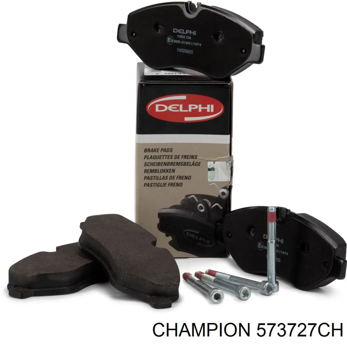 Klocki hamulcowe przednie tarczowe Champion 573727CH cena, od 28,57 USD