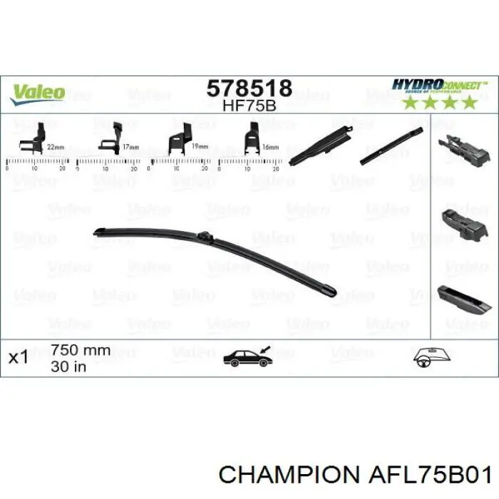 Pióro wycieraczki szyby przedniej kierowcy Peugeot/Citroen 1642336480 cena, od 10,73 USD