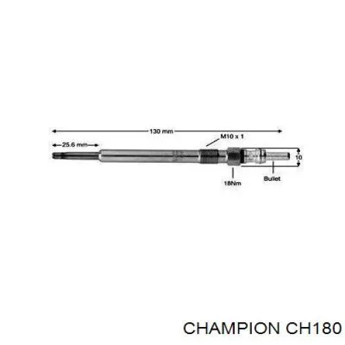 Do koszyka CH180 Champion Świeca żarowa