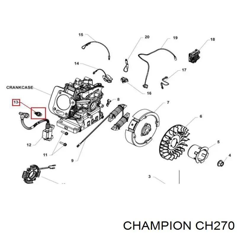 Świeca żarowa Champion CH270 cena, od 9,85 USD