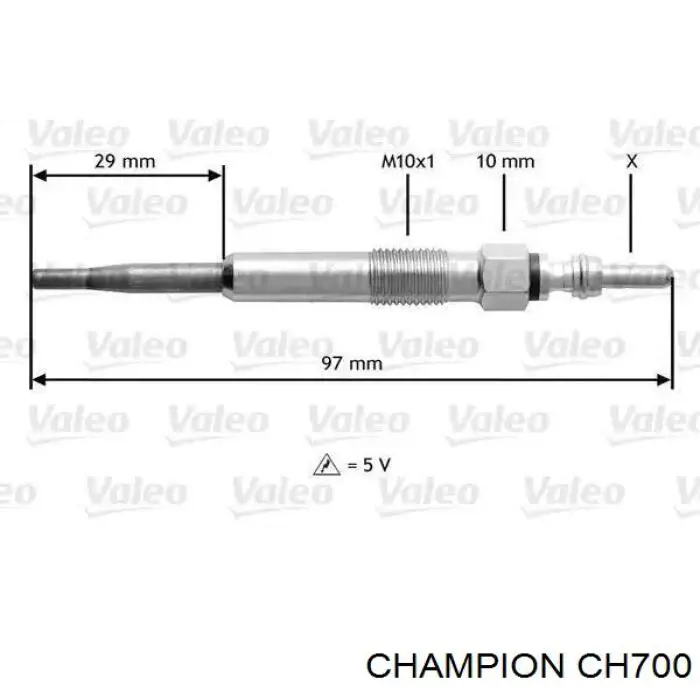 Świeca żarowa Champion CH700 cena, od 16,27 USD