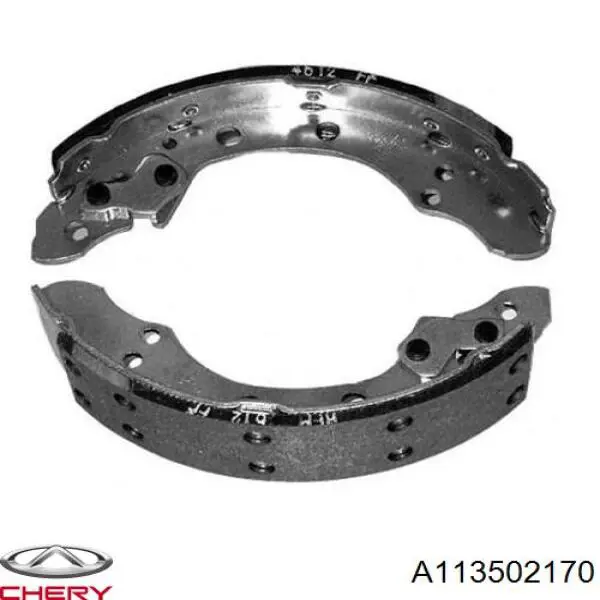 A113502170 Chery Klocki hamulcowe tylne bębnowe