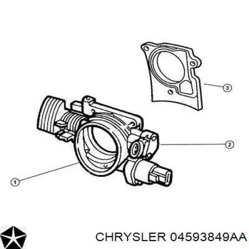 Regulator biegu jałowego Chrysler 04593849AA cena, od 66,49 USD