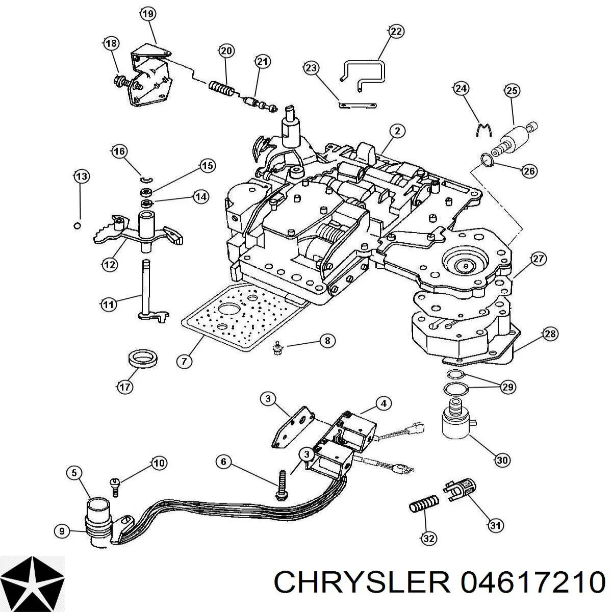 Do koszyka 04617210 Chrysler Solenoid automatycznej skrzyni biegów