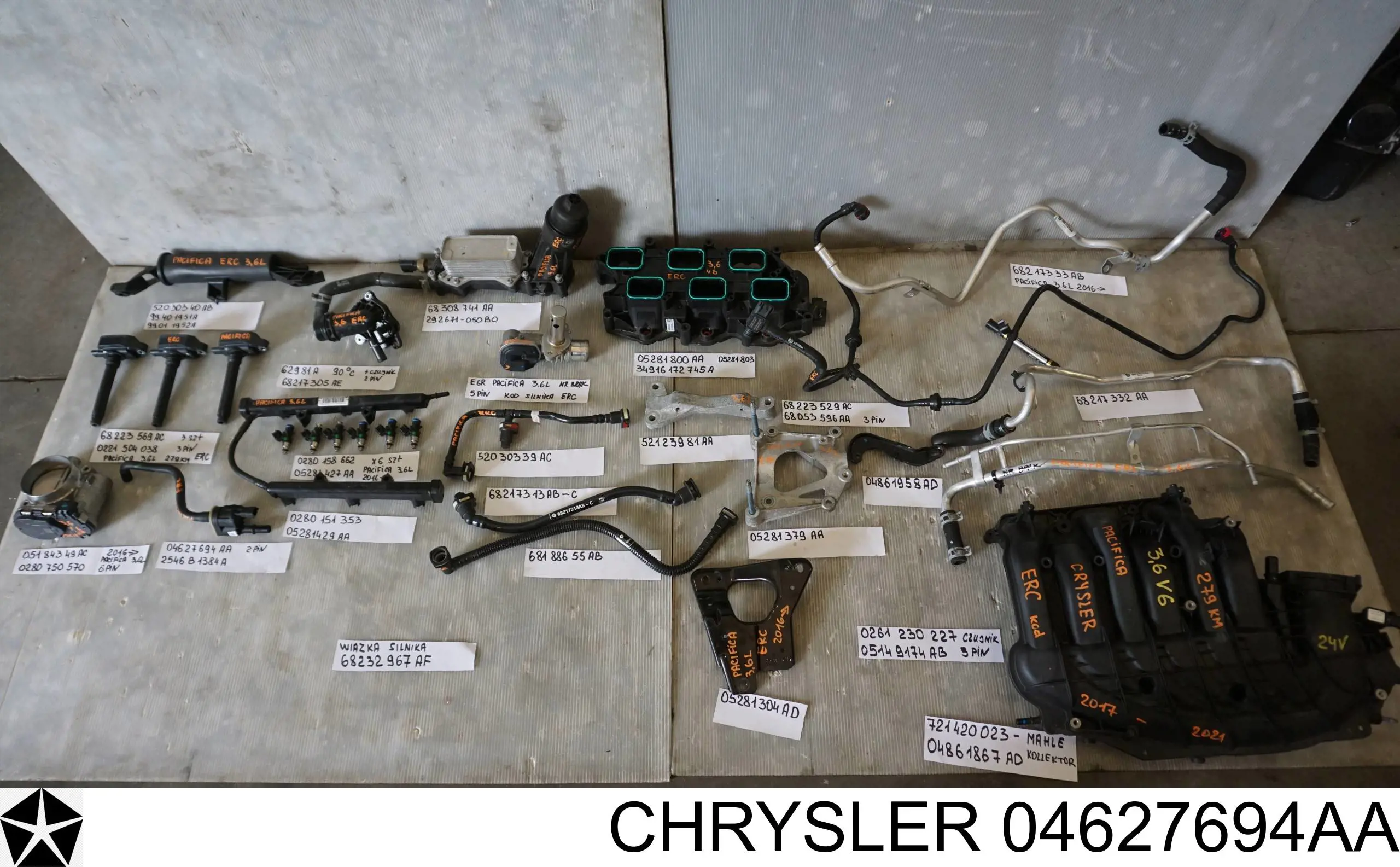Zawór pochłaniacza oparów paliwa Chrysler 04627694AA cena, od 83,20 USD