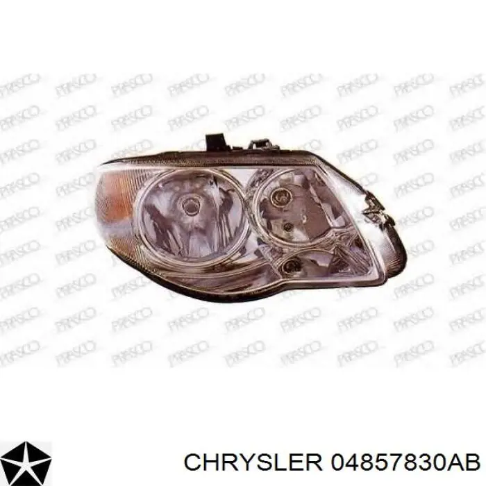 Do koszyka 4857830AB Chrysler Reflektor prawy