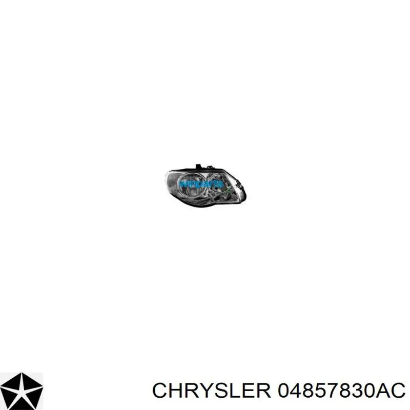 Do koszyka 04857830AC Chrysler Reflektor prawy