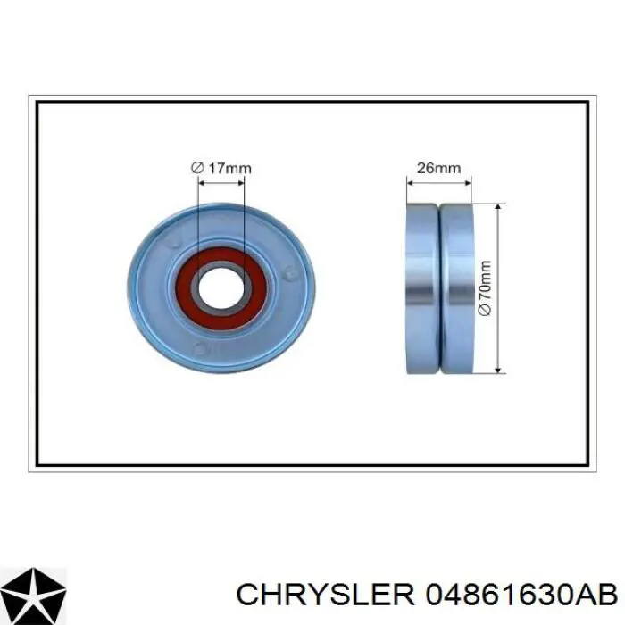 Do koszyka 04861630AB Chrysler Napinacz paska napędowego