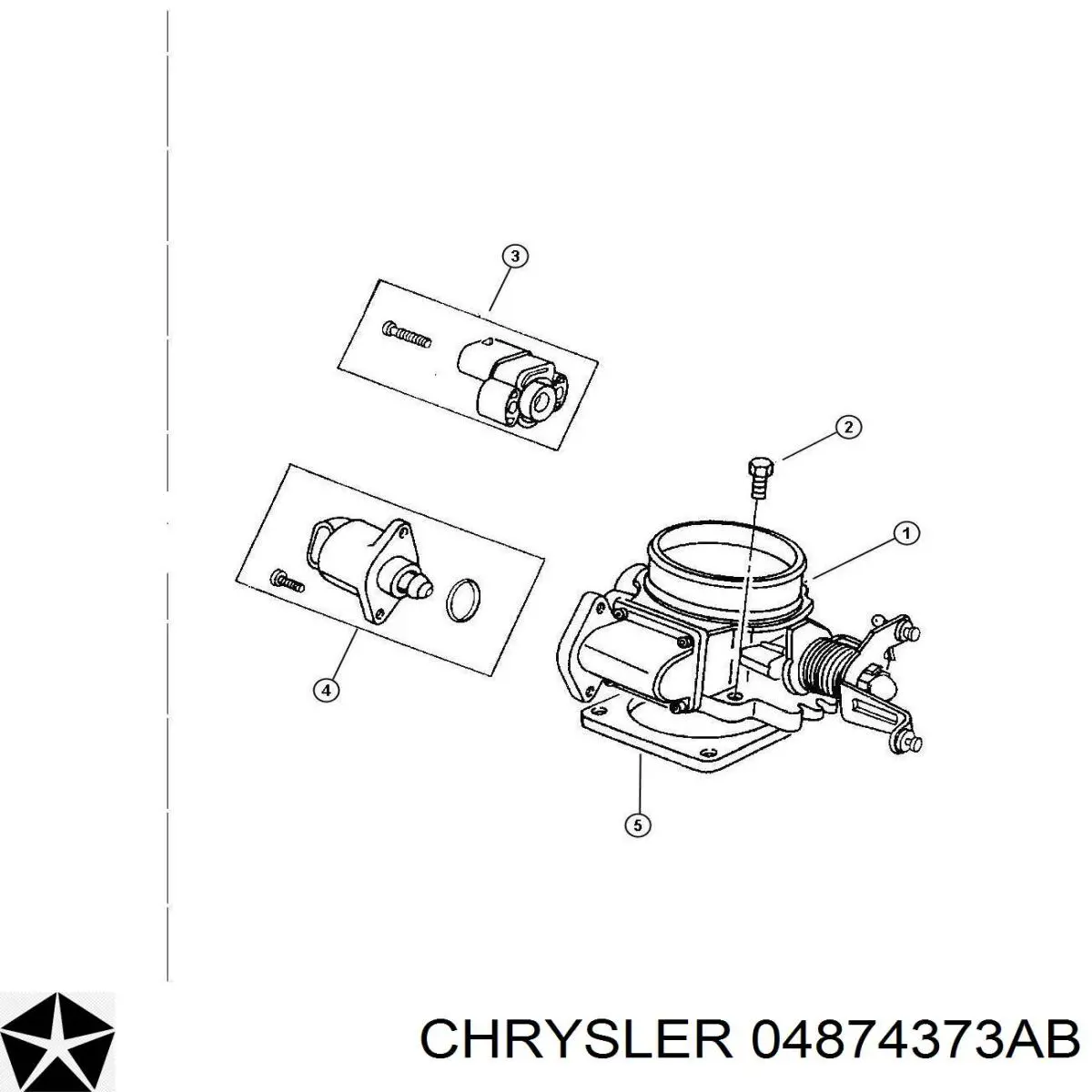 04874373AB Chrysler Regulator biegu jałowego