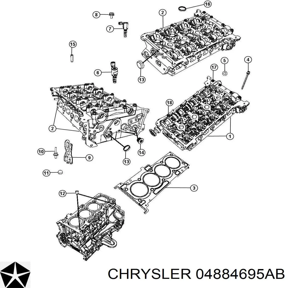 04884695AB Chrysler Zawór elektromagnetyczny faz rozrządu