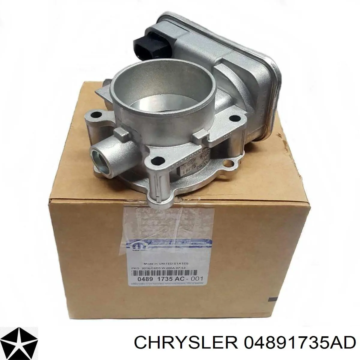 Przepustnica, komplet Chrysler 04891735AD cena, od 152,13 USD