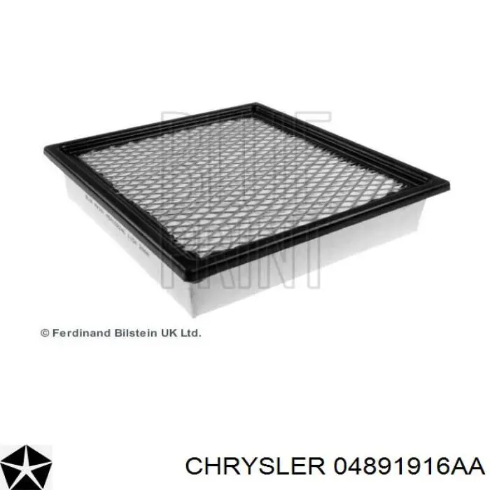 Do koszyka 04891916AA Chrysler Filtr powietrza