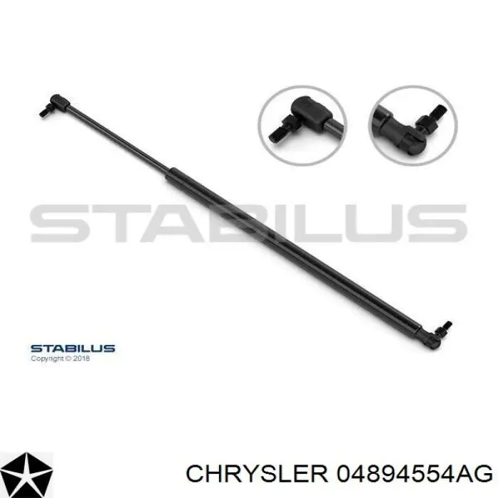 Amortyzator klapy bagażnika (3/5 drzwi-tylnych) Chrysler 04894554AG cena, od 15,46 USD