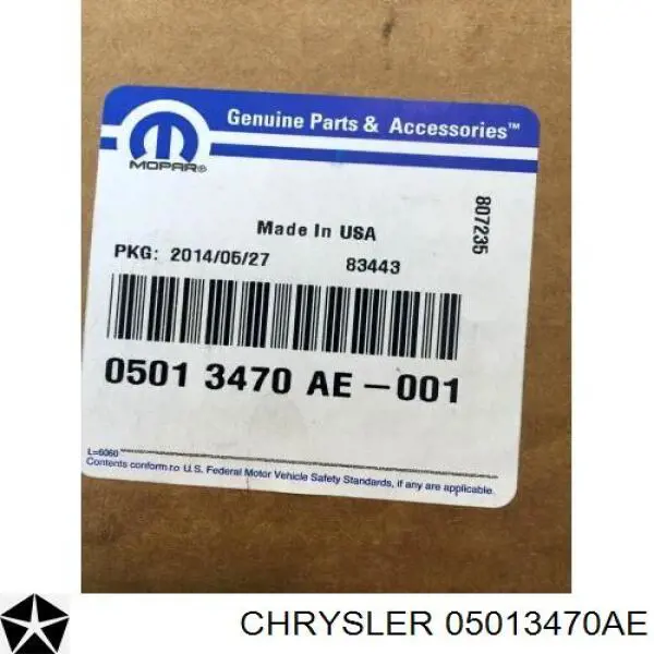 Filtr automatycznej skrzyni biegów Chrysler 05013470AE cena, od 18,69 USD