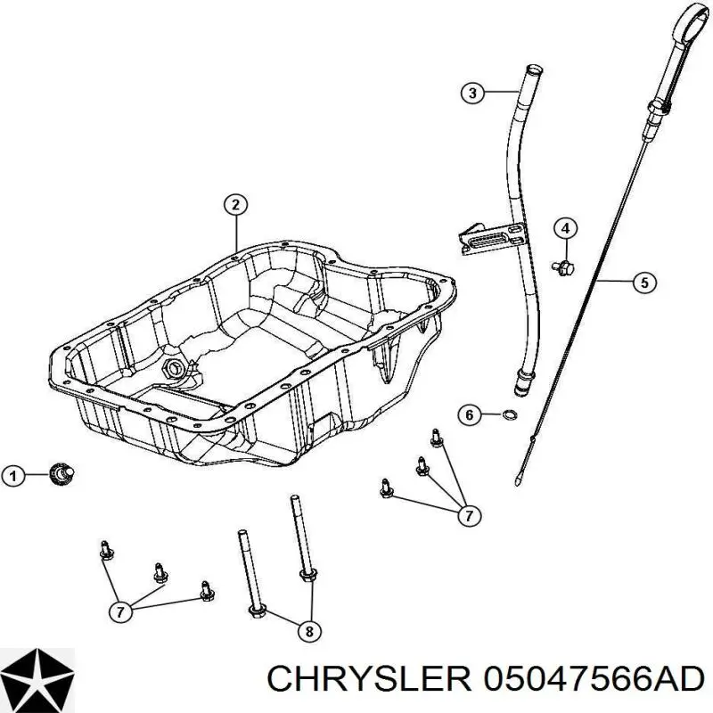 05047566AD Chrysler Miska olejowa silnika