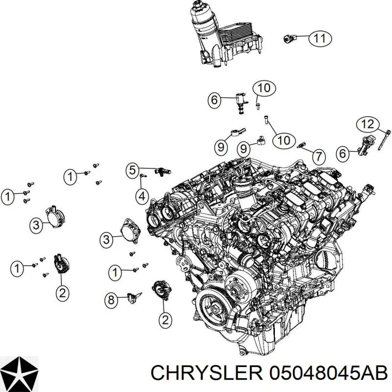 Zawór elektromagnetyczny faz rozrządu Chrysler 05048045AB cena, od 36,08 USD