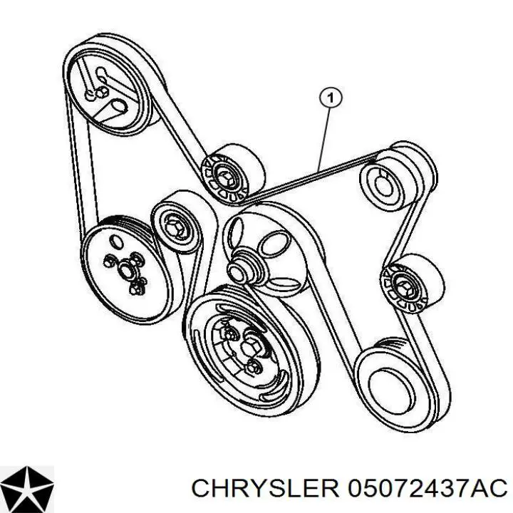 05072437AC Chrysler pas napędowy mechanizmów