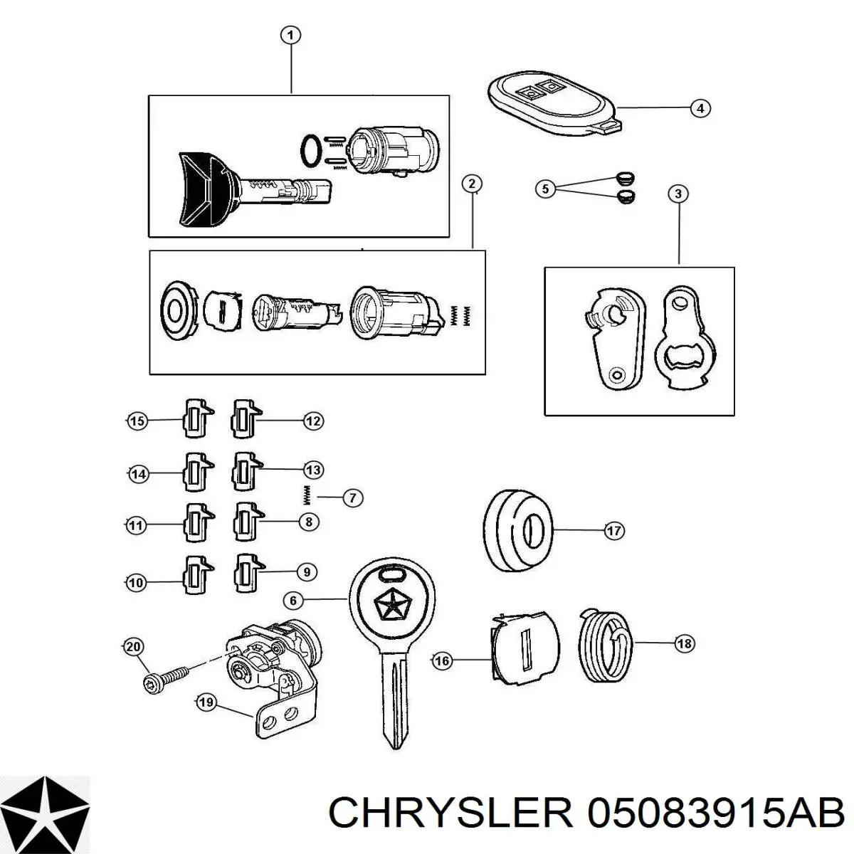  Kostka stacyjki zapłonowej Chrysler Voyager 