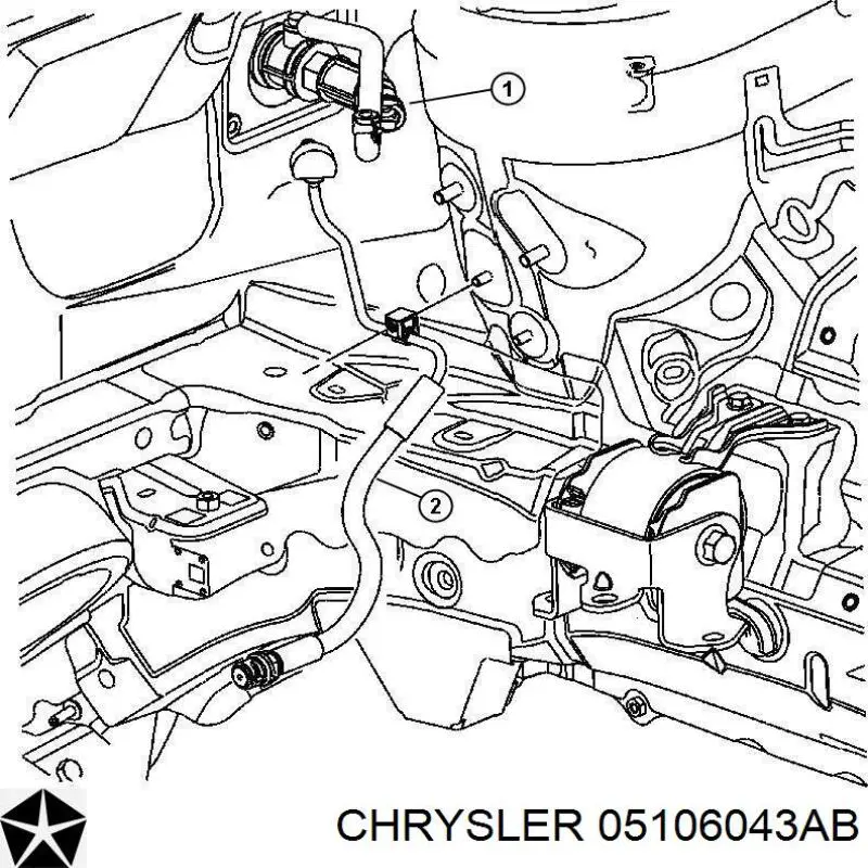 Do koszyka 05106043AB Chrysler Cylinder sprzęgła główny