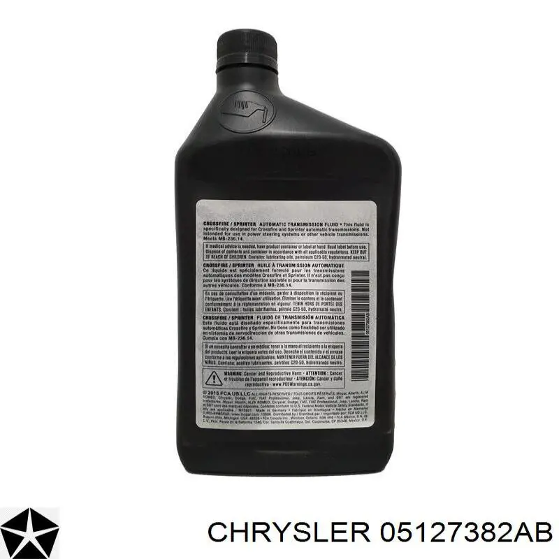 Do koszyka 05127382AB Chrysler Olej przekładniowy