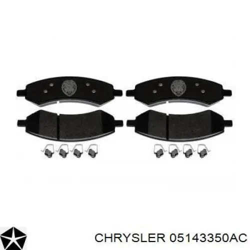 05143350AC Chrysler Klocki hamulcowe przednie tarczowe