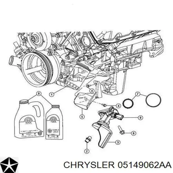Czujnik ciśnienia oleju Chrysler 68382403AA cena, od 30,21 USD
