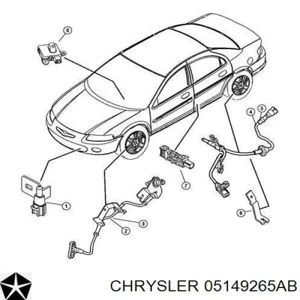 Czujnik temperatury zewnętrznej Fiat/Alfa/Lancia K68518243AA cena, od 14,32 USD