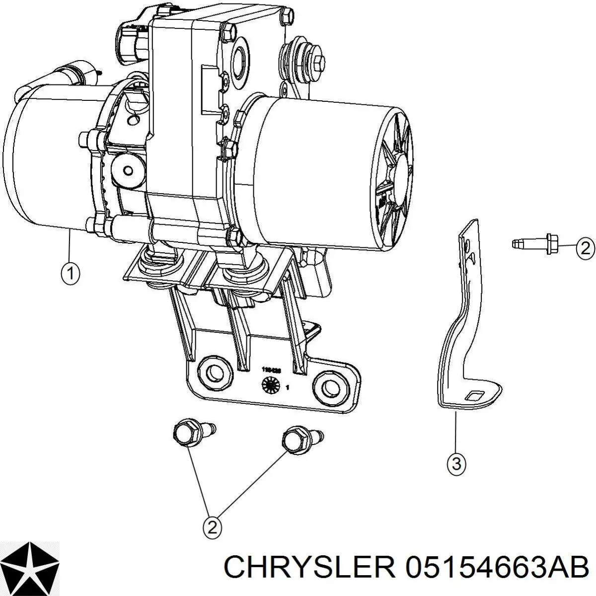 05154663AB Chrysler Pompa wspomagania hydraulicznego kierownicy
