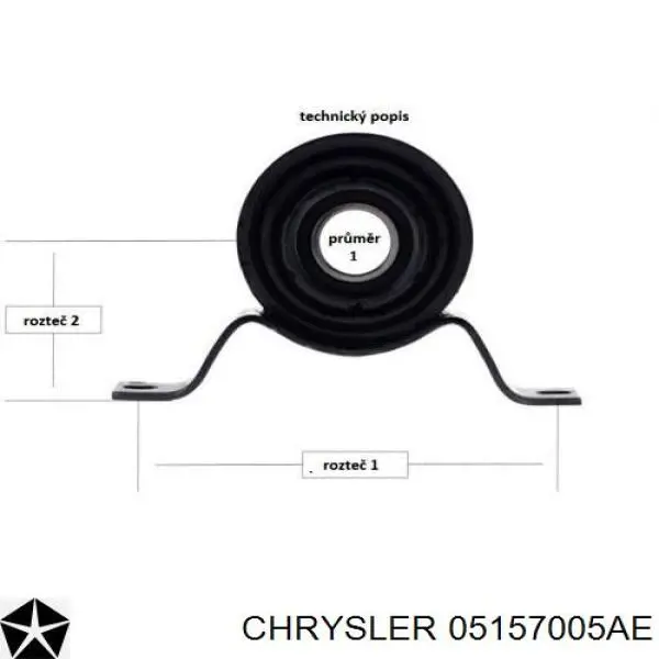 Wał Cardana tylny, kompletny Chrysler 05157005AE cena, od 98,82 USD