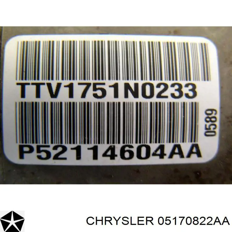05170822AA Chrysler Półoś napędowa przednia