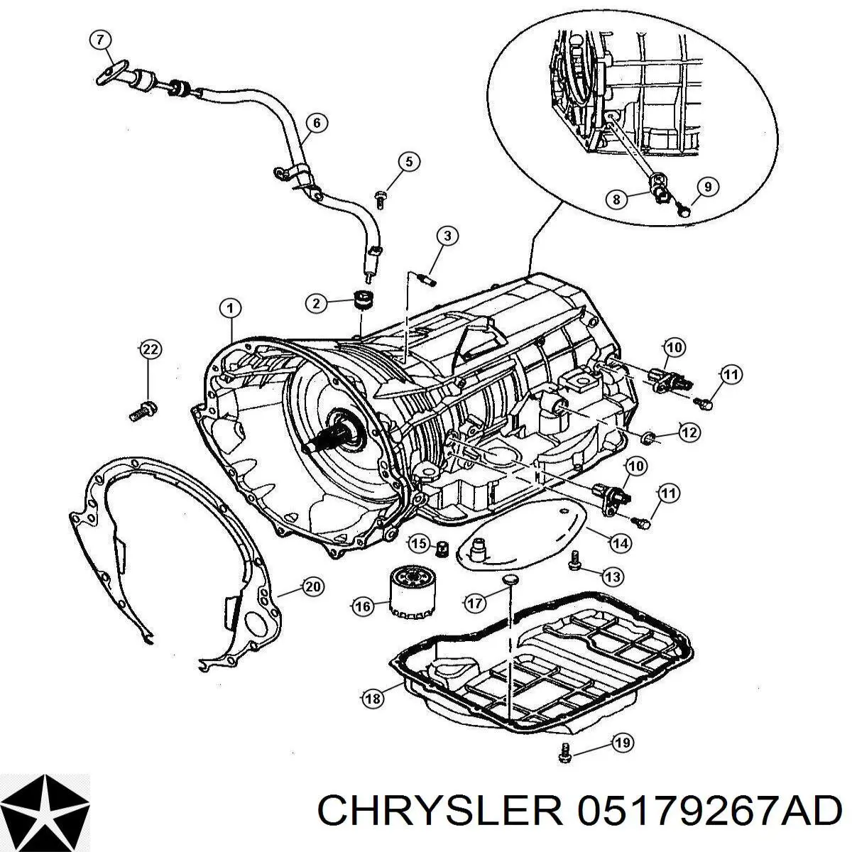 05179267AD Chrysler Filtr automatycznej skrzyni biegów