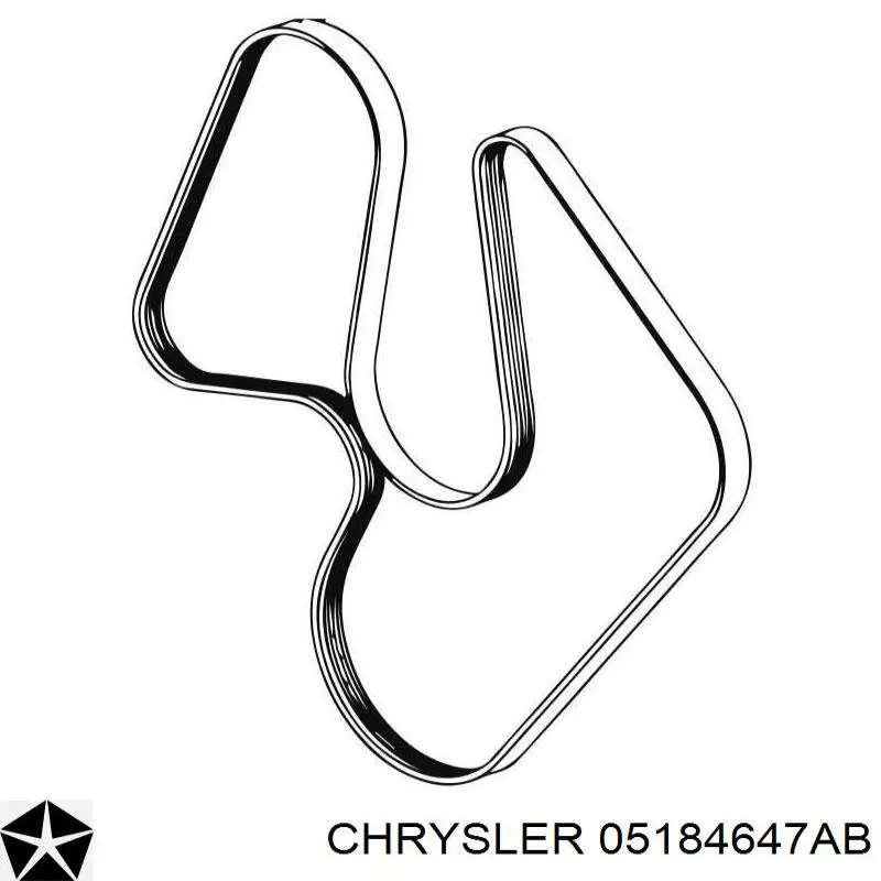 Pas napędowy mechanizmów Chrysler 05184647AB cena, od 16,91 USD