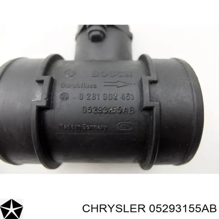 05293155AB Chrysler Czujnik przepływu powietrza, przepływomierz powietrza M.A.F.