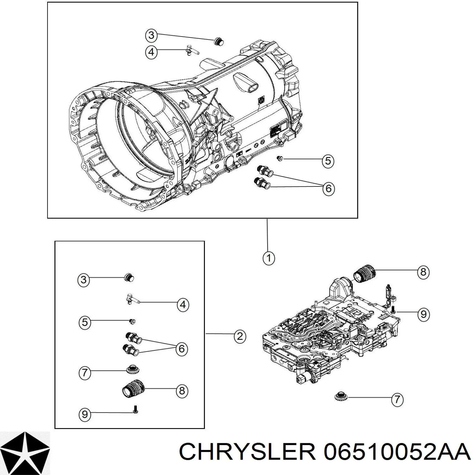 Miska automatycznej skrzyni biegów Chrysler 06510052AA cena, od 107,46 USD