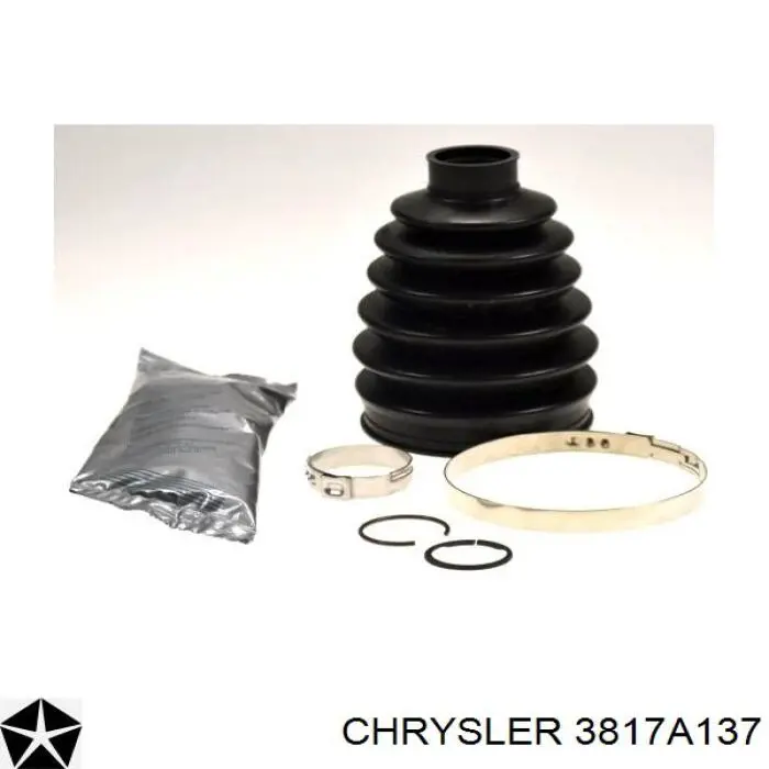 Osłona przegubu homokinetycznego półosi przedniej zewnętrzna 3817A137 Chrysler