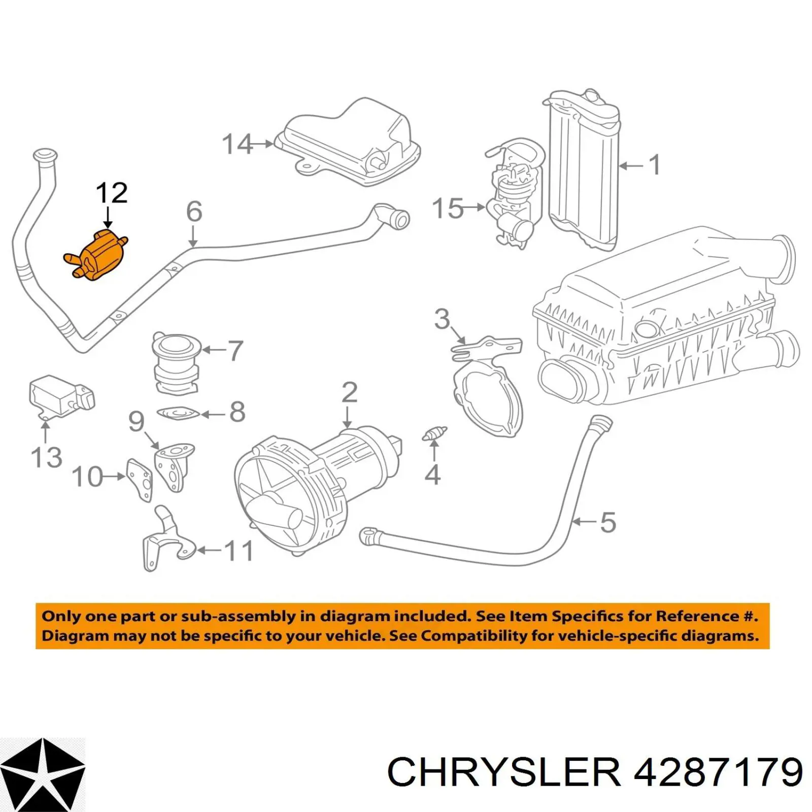 Zawór recyrkulacji spalin EGR Chrysler Voyager I ES minivan (1984 - 1995) cena, od 60,78 USD